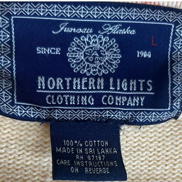 Vintage Alaska Northern Lights Clothing Co Crew Neck First Nations Fish Sweater - Picture 4 of 5